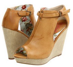 Camel colored springtime summertime 2012 trendy wedge shoes