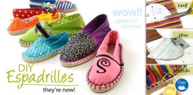 Dritz Do-it-yourself Espadrille footwear: reduce, sew & sew
